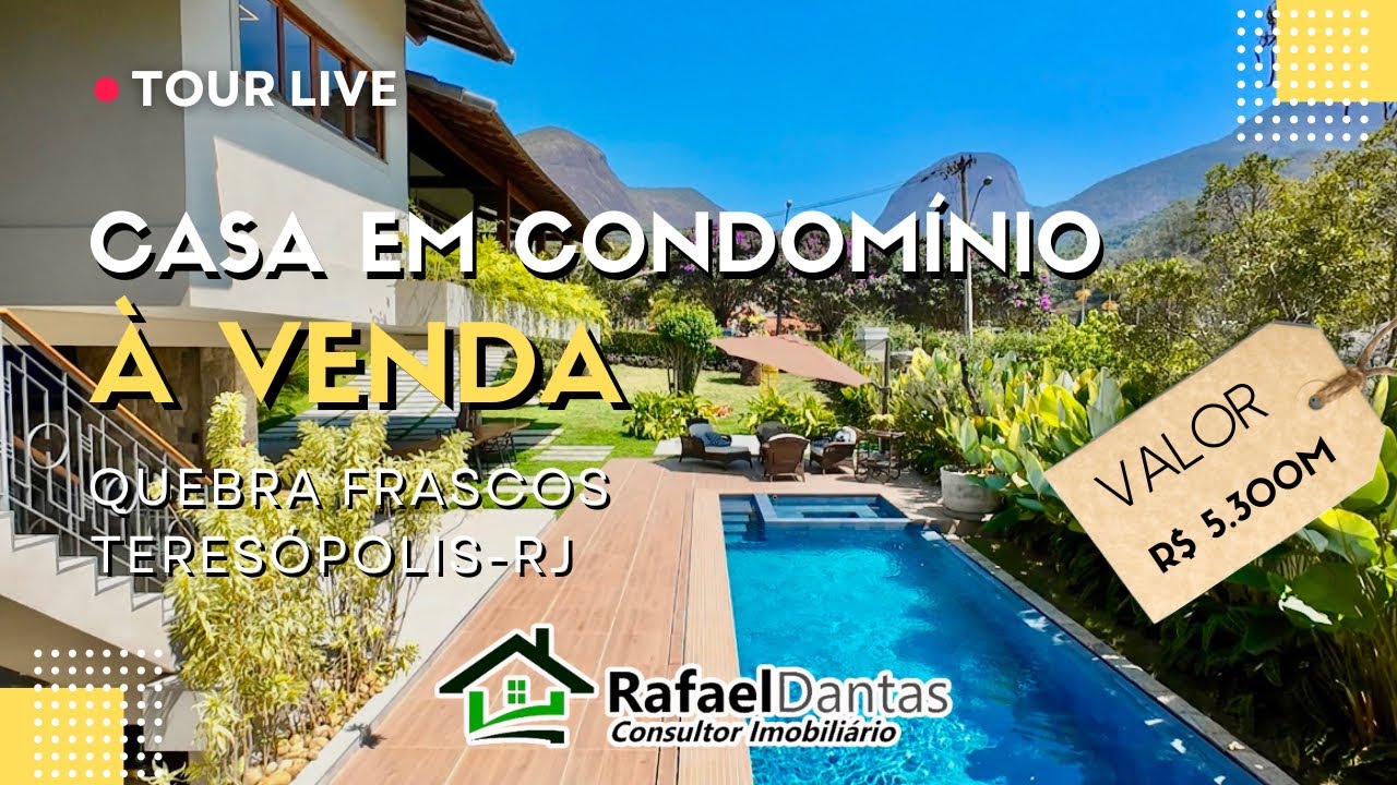 Casa em Condomínio à Venda em Teresópolis RJ / @rafaeldantasimoveis (21) 99925-1999 WhatsApp