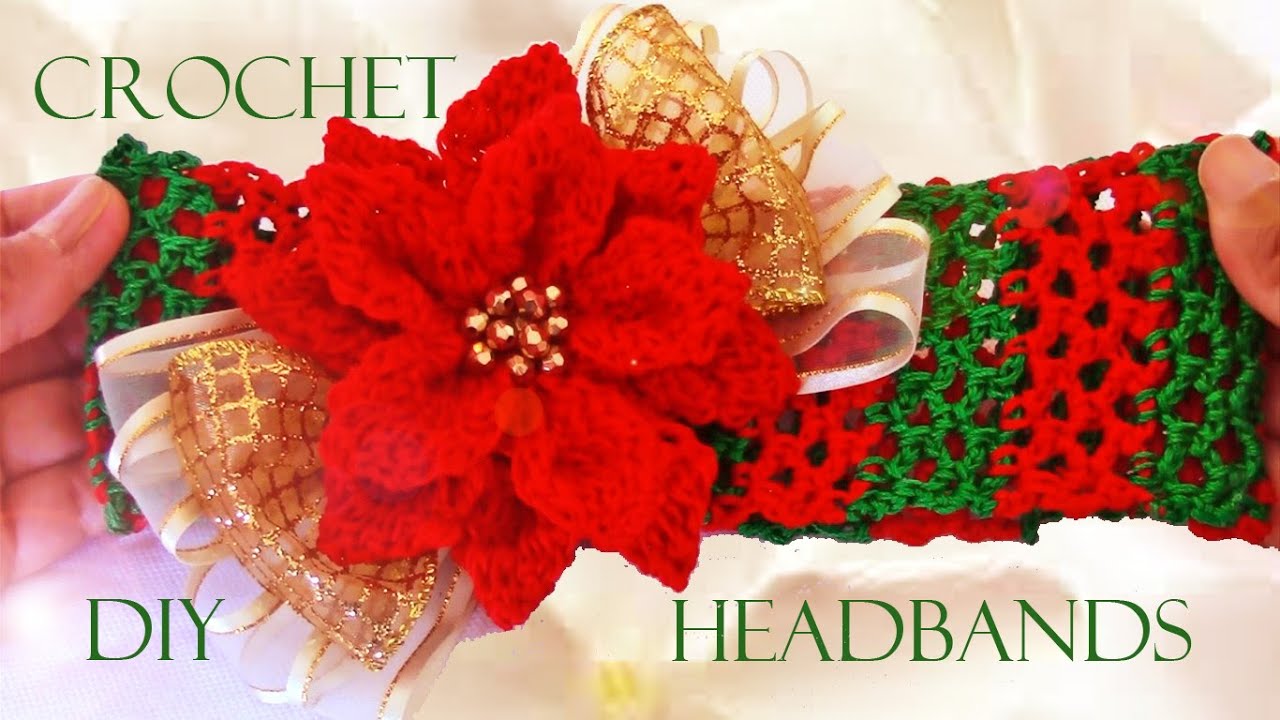 DIY diademas a crochet - how to crochet headbands