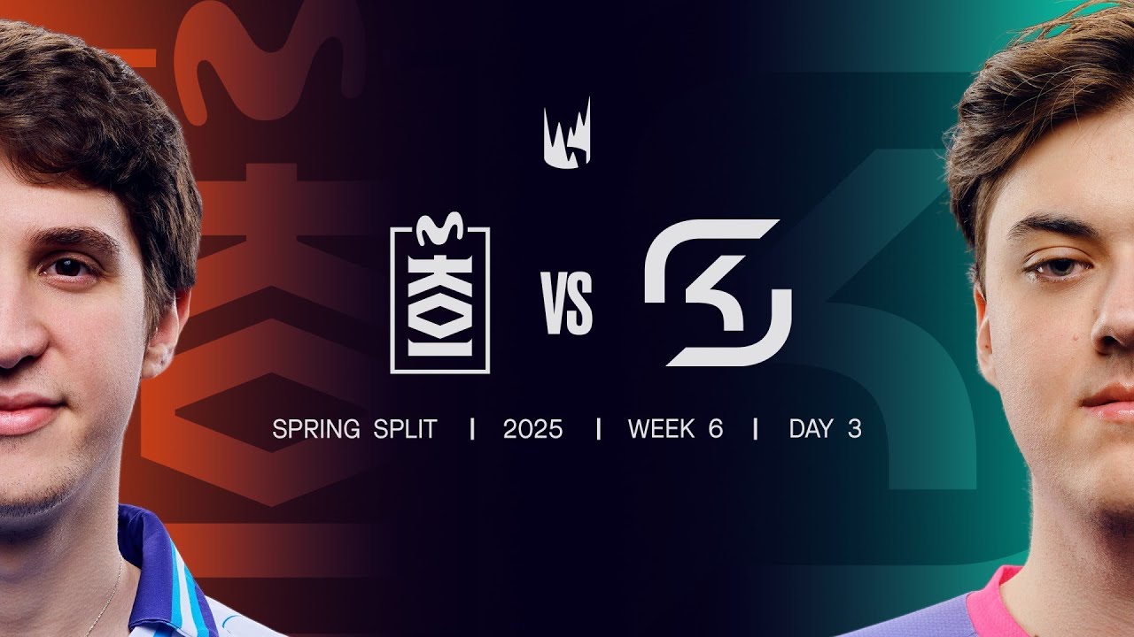 MKOI v SK | 2025 LEC Spring | Week 6 Day 3 | Movistar KOI vs. SK Gaming Game 1