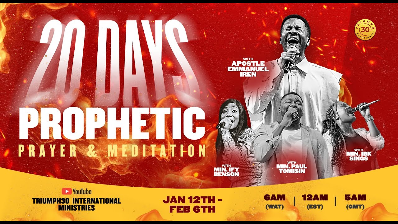 DAY 5 OF 20 DAYS OF PROPHETIC PRAYER AND MEDITATION WITH APOSTLE EMMANUEL IREN | 16TH JAN 2026