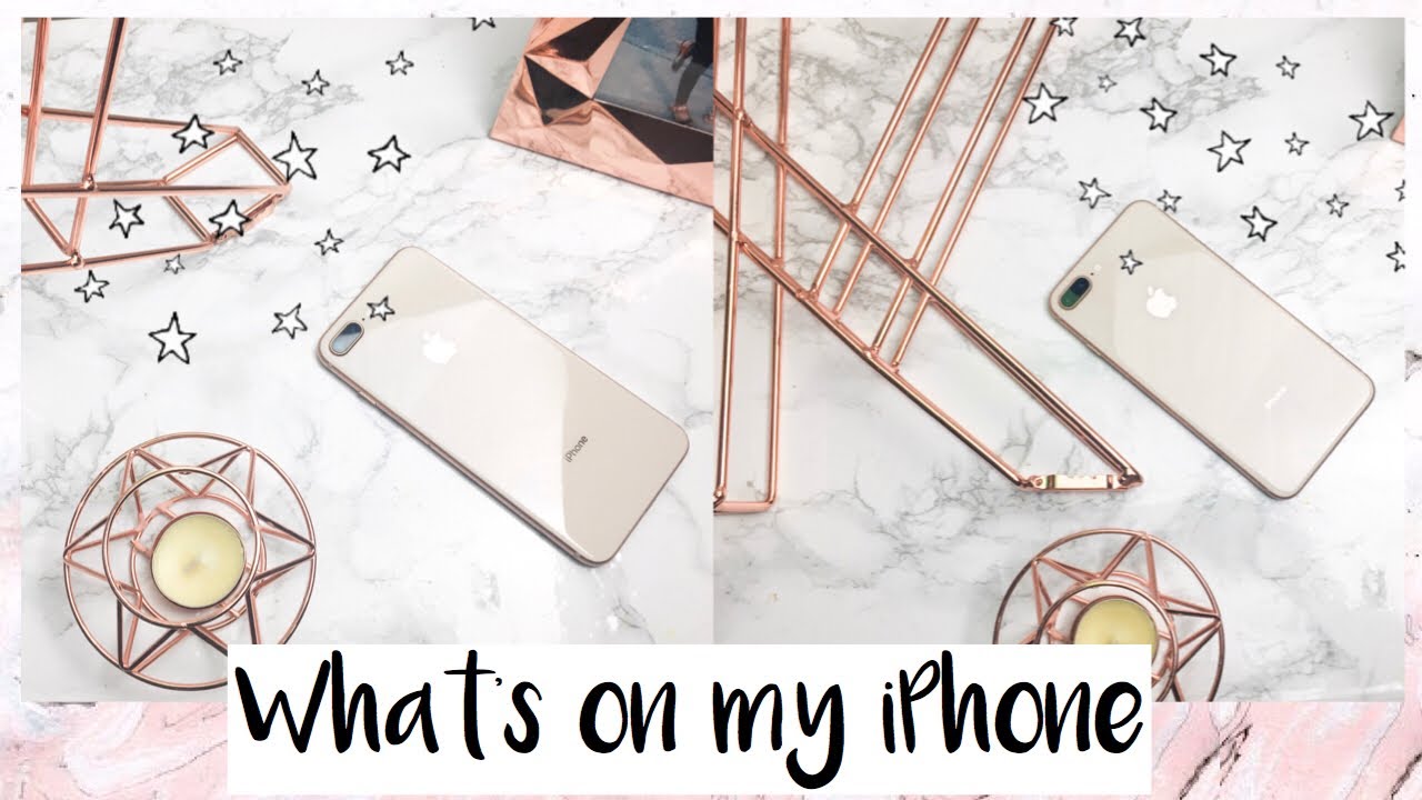 WHAT'S ON MY IPHONE 8 PLUS / what's on my iphone 2018 | Karren Kora