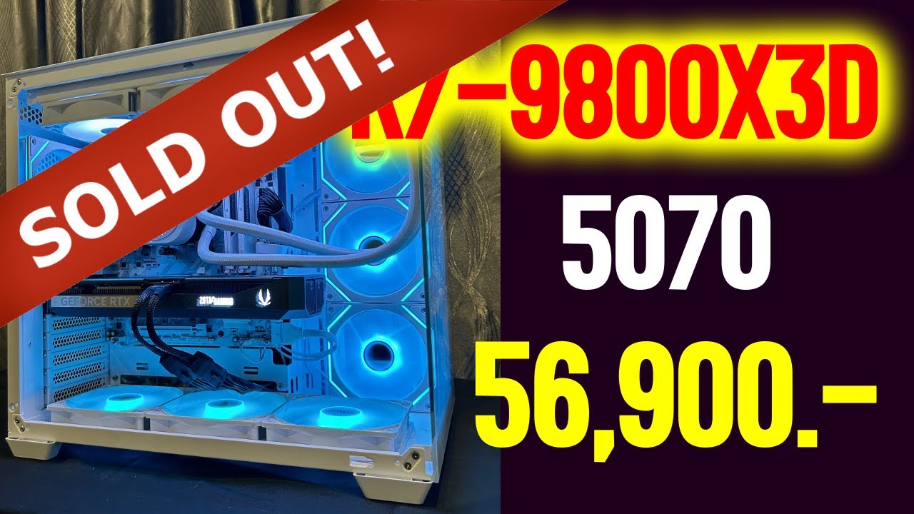 (ขายแล้วค่ะ) คอมเทพ R7 9800X3D + 5070 | 56,900 บาท เล่นเกม fivem Roblox ลื่นหัวแตกก