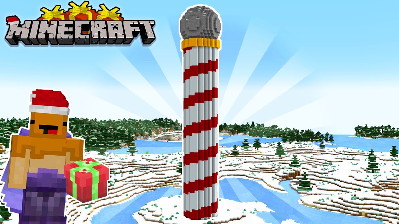 I Built The NORTH POLE In Minecraft! Minecraft Let's Play Episode 16...