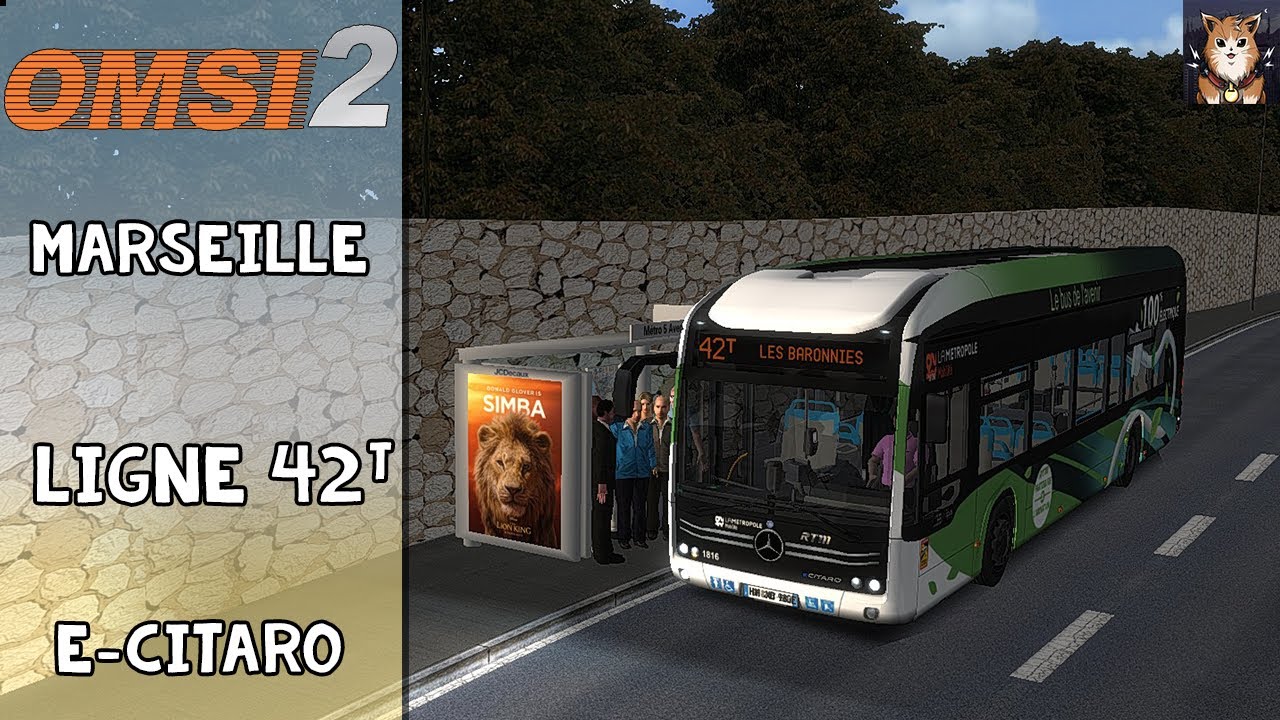 [OMSI 2] | Marseille2018 | Ligne 42T : Métro 5 Avenues - Les Baronnies | (E-Citaro) | FR