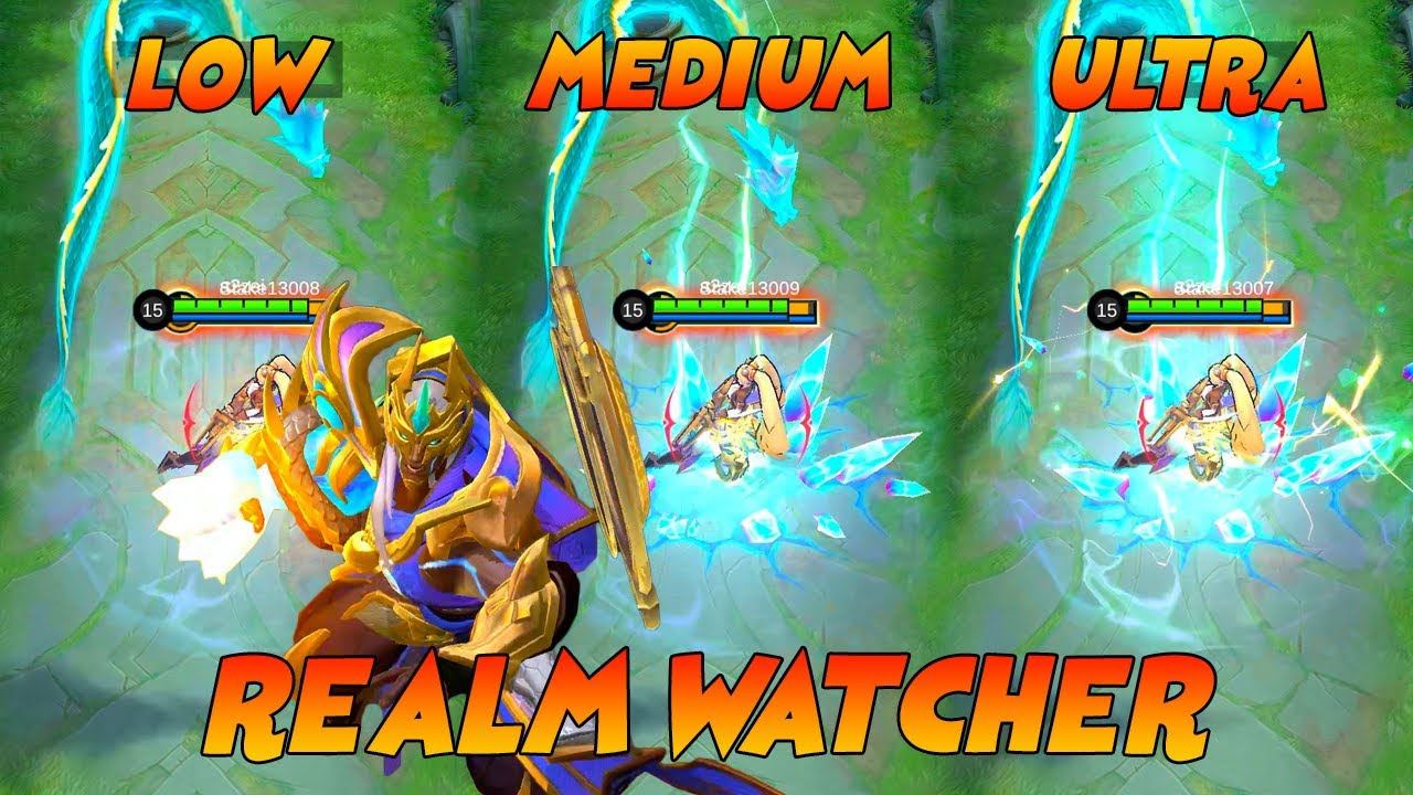 New Aldous Realm Watcher Collector Skin in Different Graphics Settings MLBB