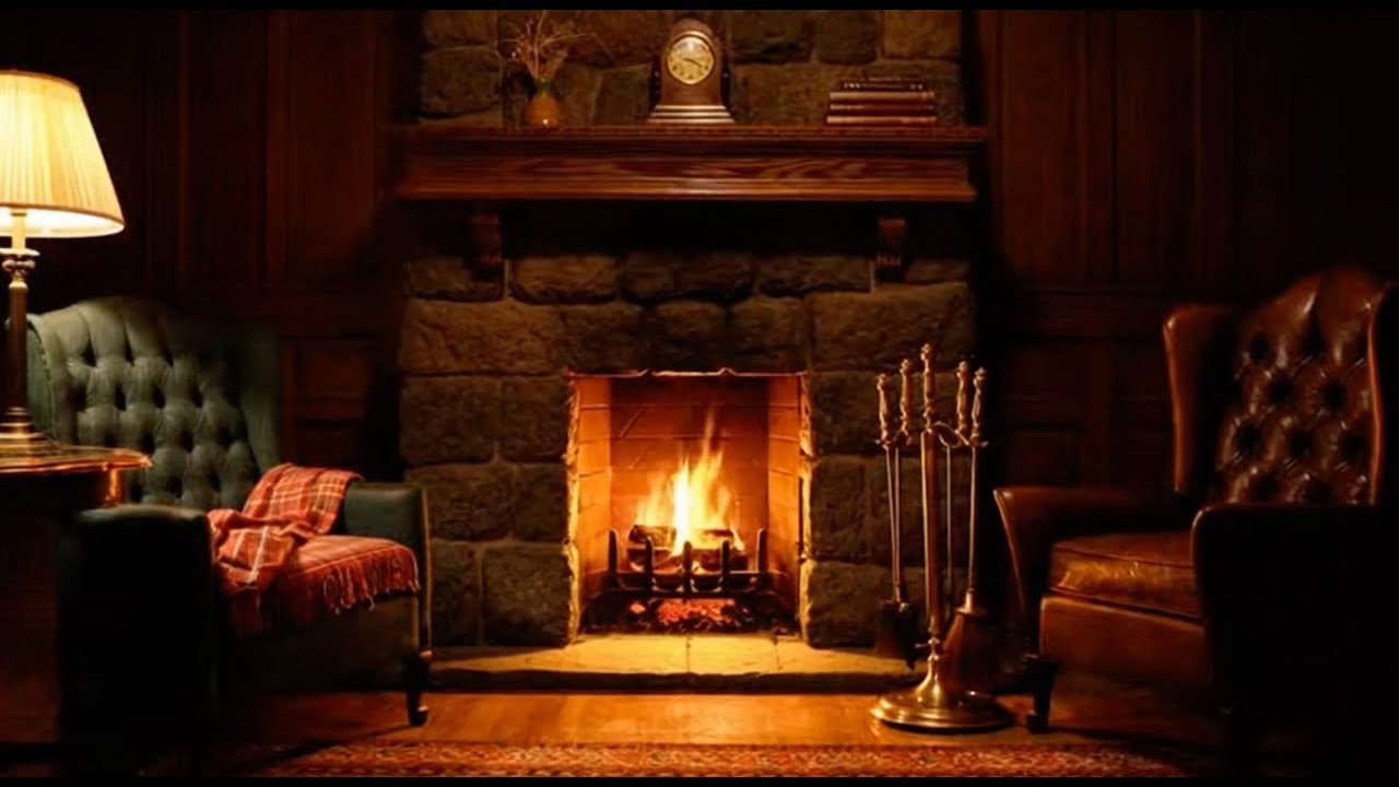 Cozy Fireplace With Smooth Calming Music for Relaxing, Studying and Working