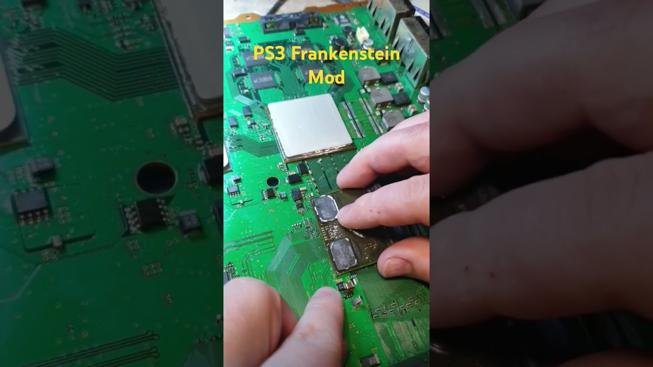 Swapping PS3 Fat 90nm RSX for 40nm with the Frankenstein Mod! 🔧✨ #PS3Modding #FrankensteinPS3