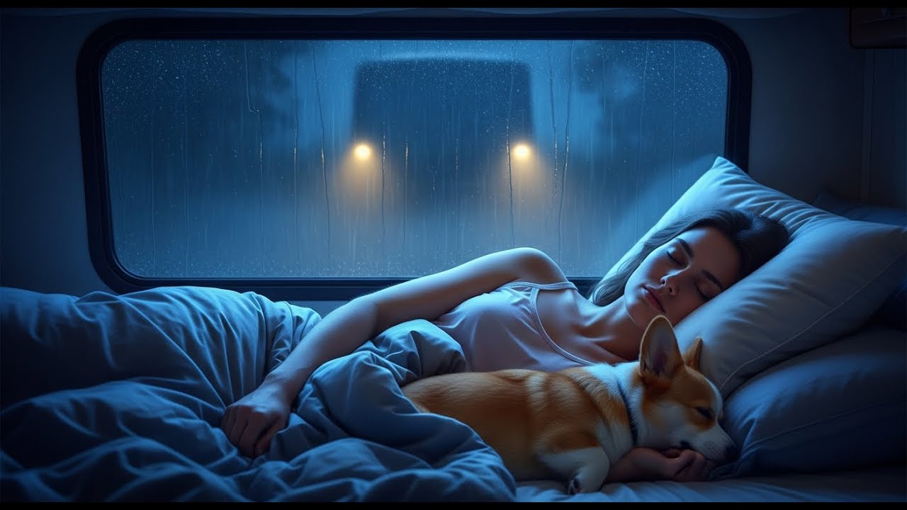 Ultimate Rain Therapy | Heavy Thunderstorm Sounds | Fall Asleep Fast in Campervan Tonight