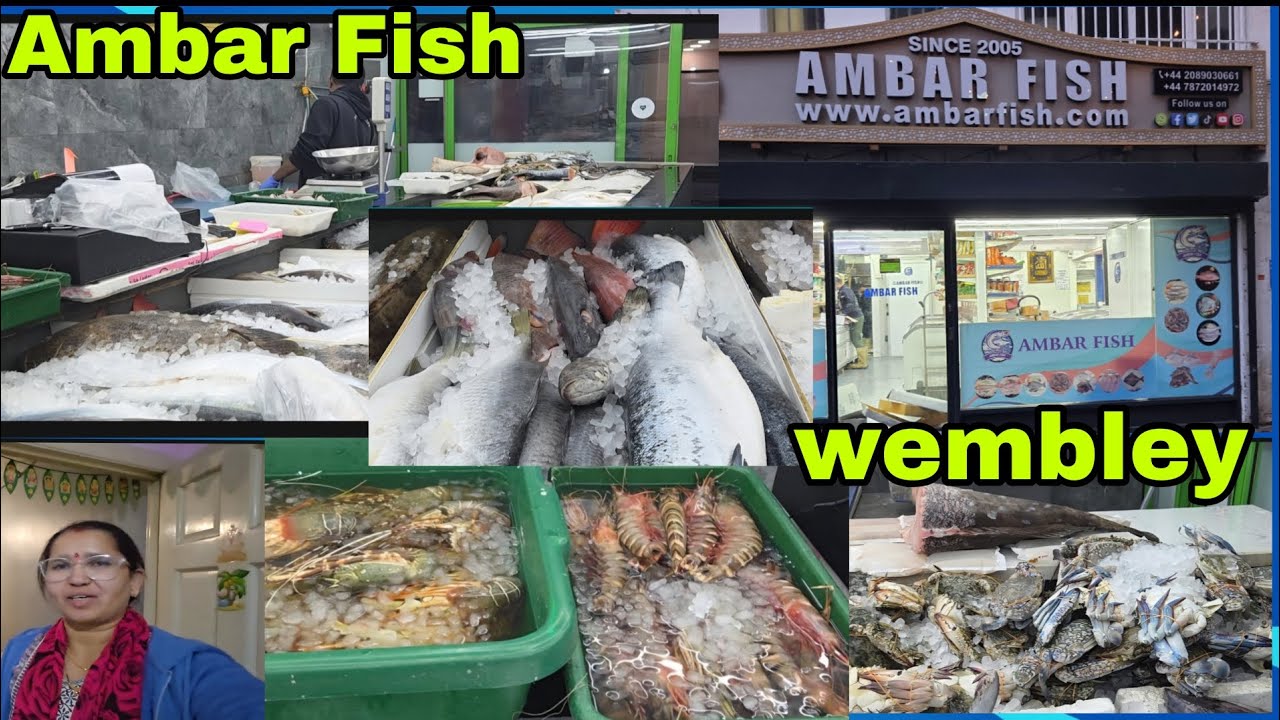 Ambar fish માં ફિશ લેવા ગયા || Ambar fish Wembley