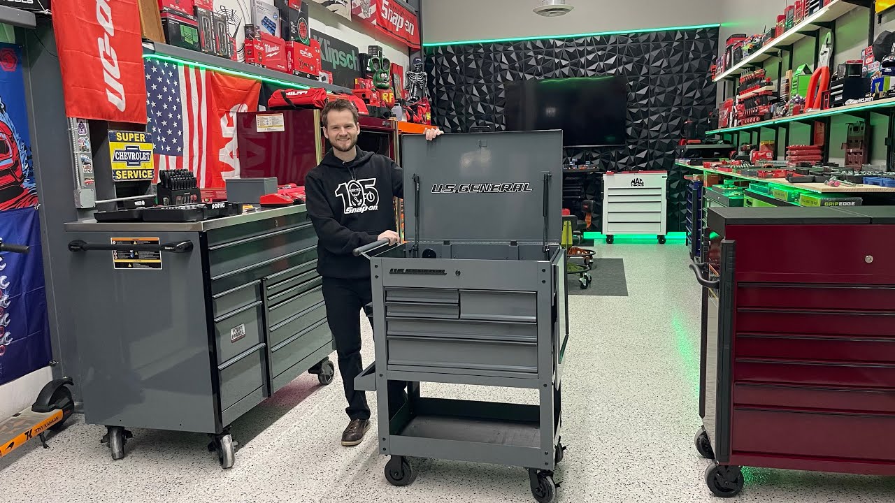 U.S. General 5 Drawer Tool Cart Review