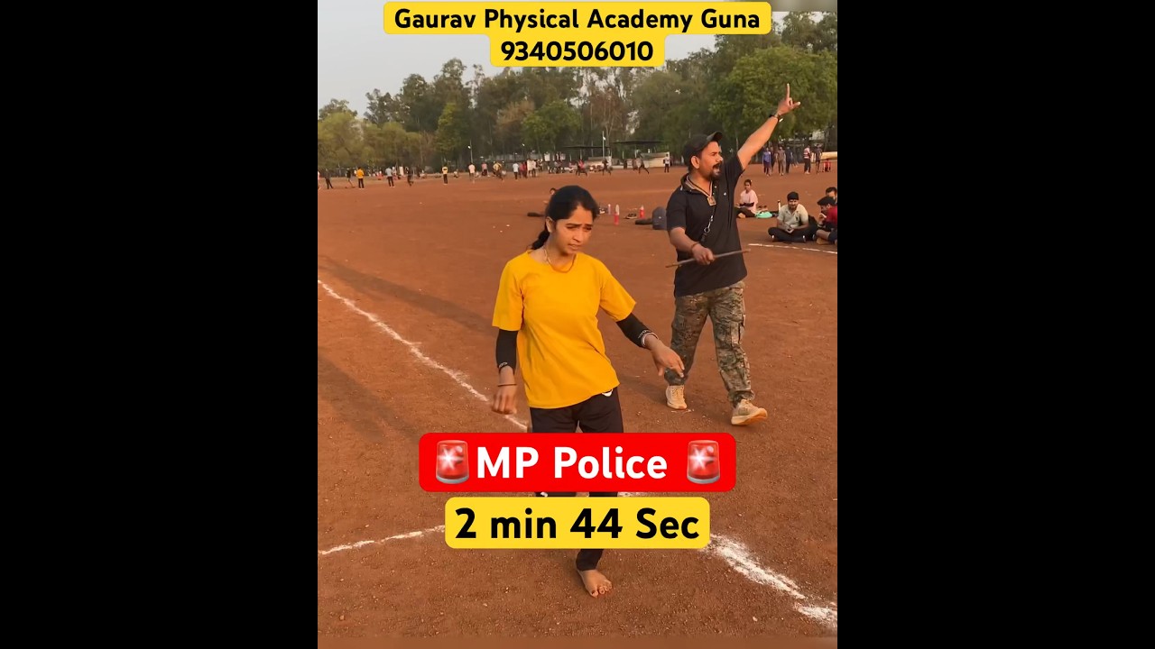 MP Police 2 min 44 Sec Girls Power 🔥 800m Running #800mrunning #policebharti