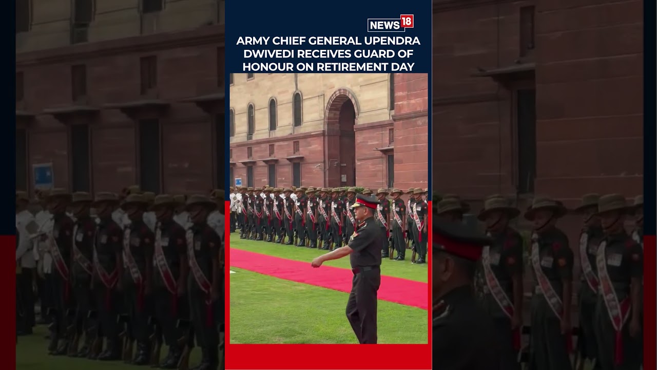 Army Chief Gen Upendra Dwivedi Receives Guard Of Honour On Retirement at South Block | N18S