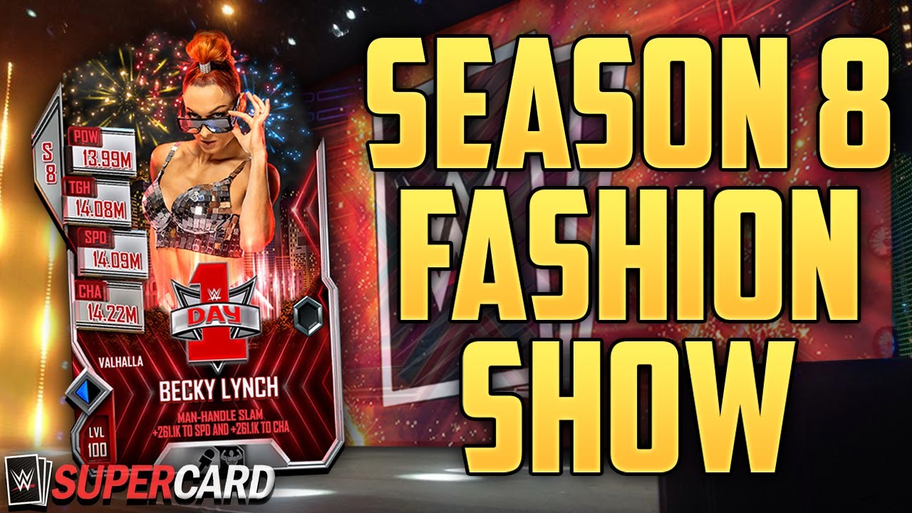 RATING YOUR BEST CARD COMBINATIONS OF SEASON 8! - WWE SUPERCARD SEASON 8 FASHION SHOW!
