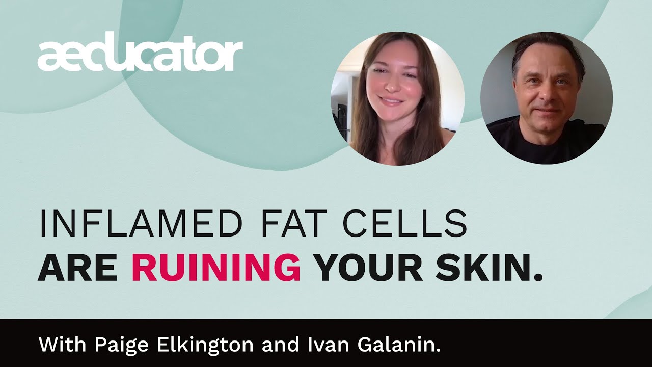 Inflamed fat cells and the skin.
