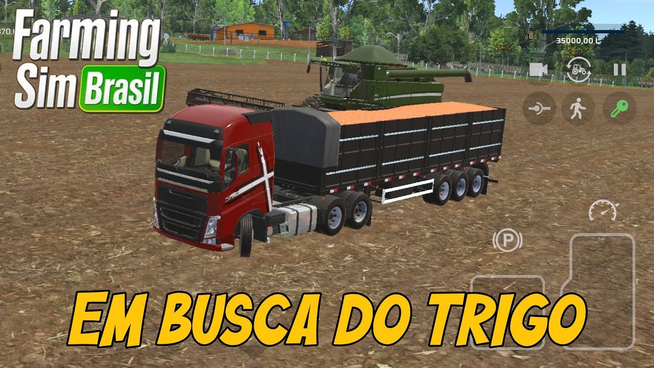 Farming Sim Brasil•PEIMEIRO CARREGAMENTO DE TRIGO NA FAZENDA VÉIA•VIDA DE AGRICULTOR pt6