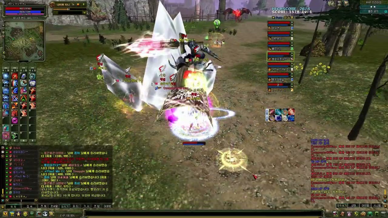 [ Knight Online ] 나이트온라인 엘모8vs카루7 록파한파