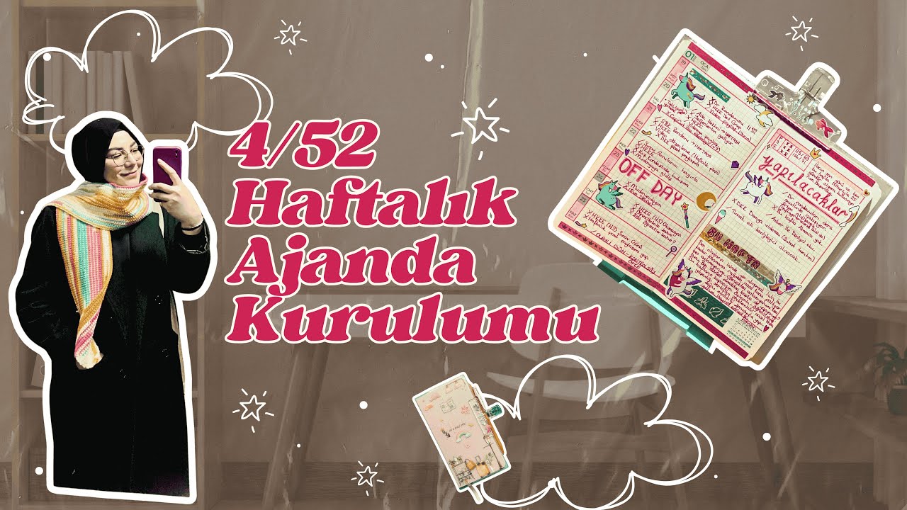 4/52 Haftalık Ajanda Kurulumu | Benimle Planlayın | Paperora Haftalık Cep Ajandası