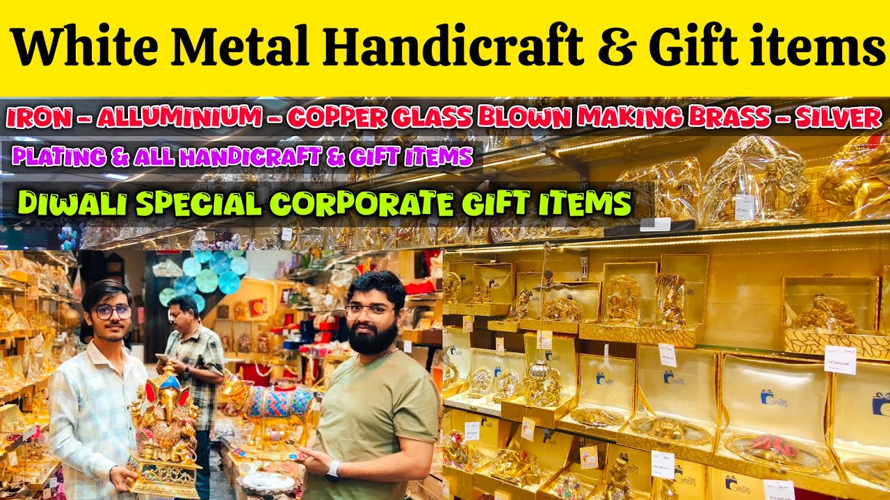 White Metal Handicraft & Gift items | Iron Alluminium Copper Glass Blown Making Brass  Silver Diwali