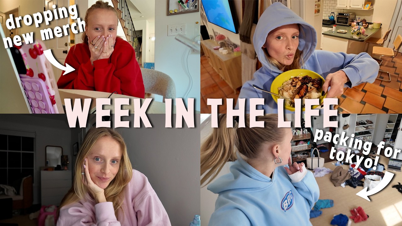 week in the life: packing for tokyo, zara haul, and how I get ready for a marathon