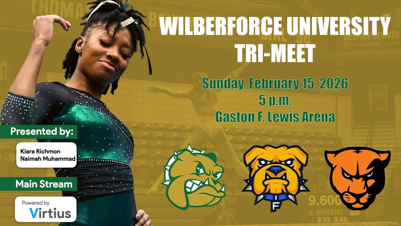 Virtius Official Stream - Wilberforce / Fisk / Greenville - Women's NCAA Gymnastics