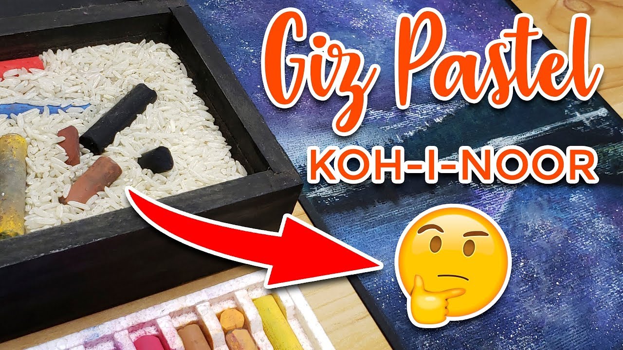 GIZ PASTEL KOH-I-NOOR + BLACK WATER COLOUR PAPER VAN GOGH