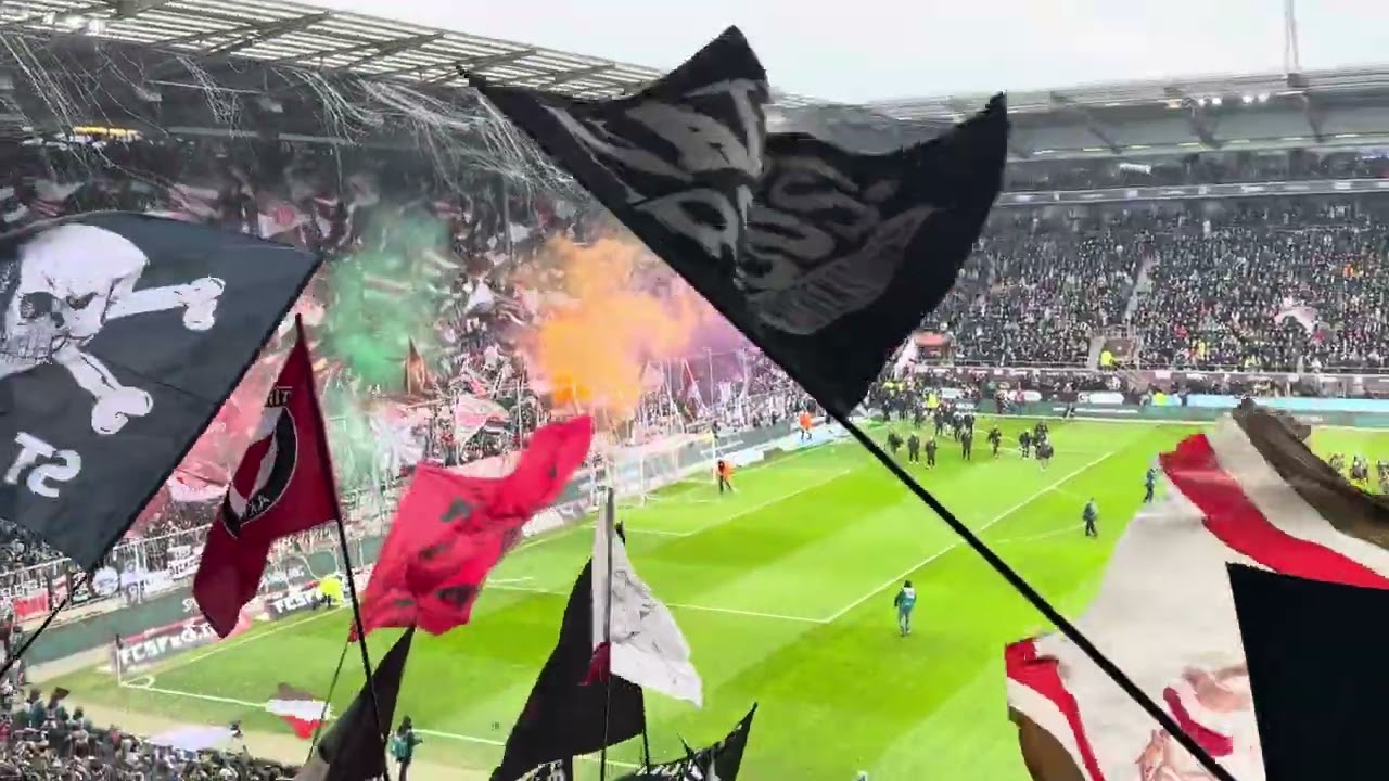 St. Pauli vs Borussia Dortmund 01.03.2025 Ultra Support! Mega!