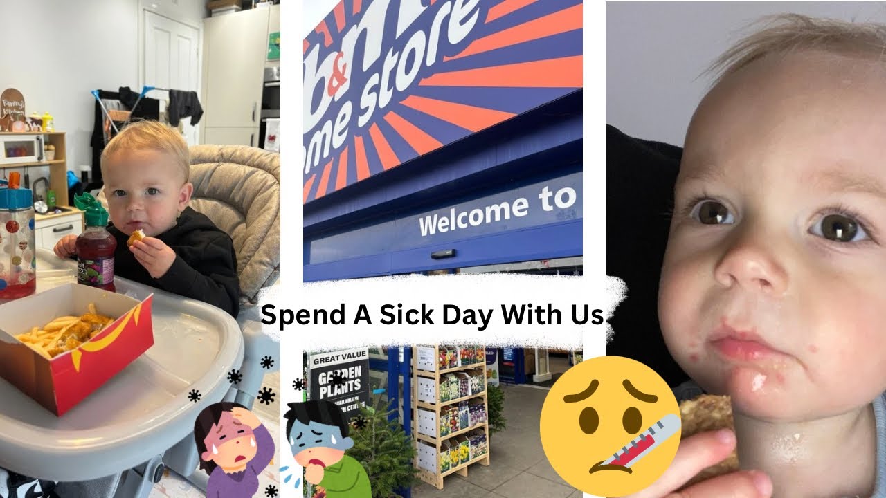 SPEND A SICK DAY WITH US 🤒| B&M HAUL | ELISHA HODGSON