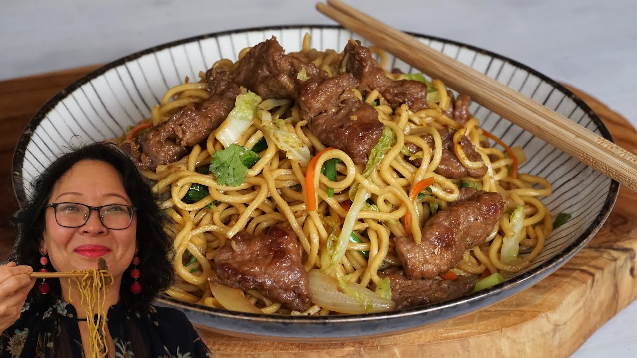 Stir-Fried Noodles With Mongolian Beef