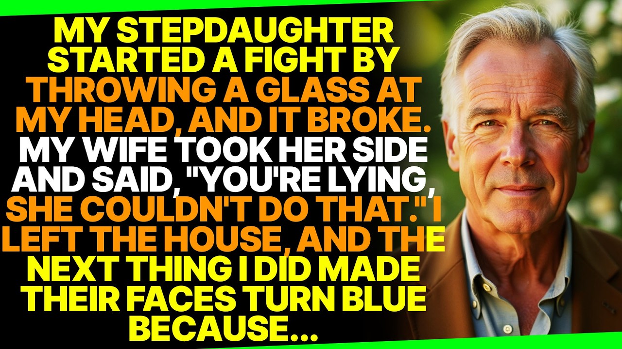 My Stepdaughter Threw a Glass at Me. My Wife Took Her Side. I Left — Then They Turned Blue