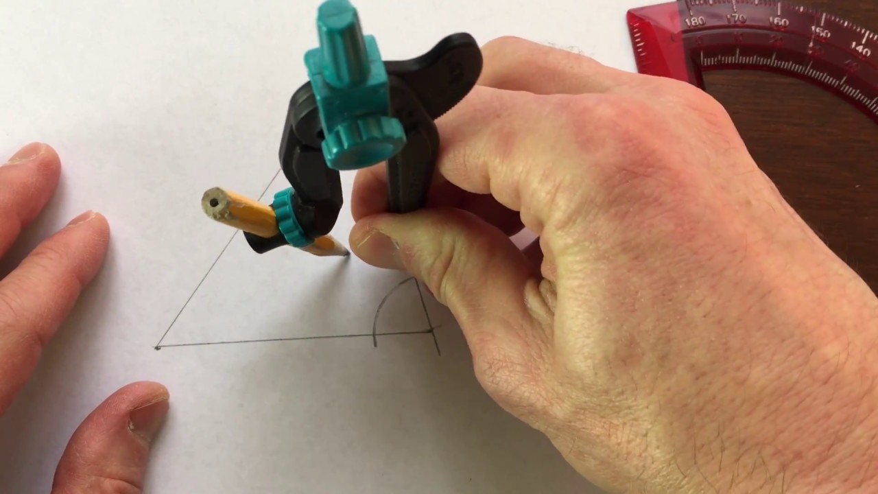 Divide a Segment into 3 Equal Parts with Compass