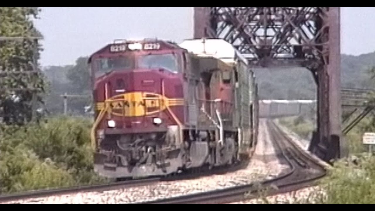High Speed Rail Action along BNSF's Chillicothe Sub - June 1999