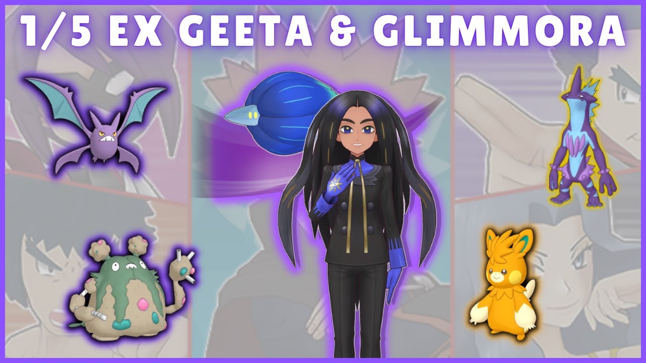 THE ULTIMATE GEETA & GLIMMORA SHOWCASE! 1/5 EX Vs CS Master Mode 3k Points | Pokemon Masters EX