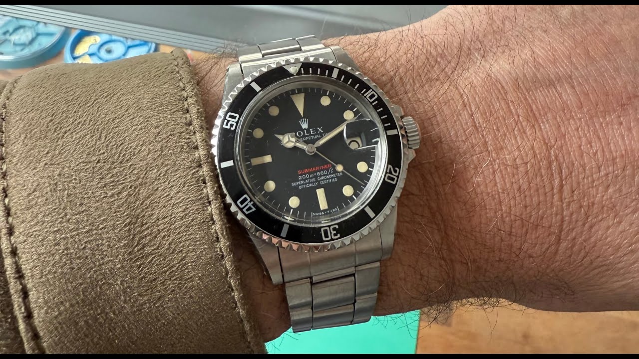 Vintage Rolex Submariner Watches 1 - 1971 Rolex 'Red' Submariner Date Full Set