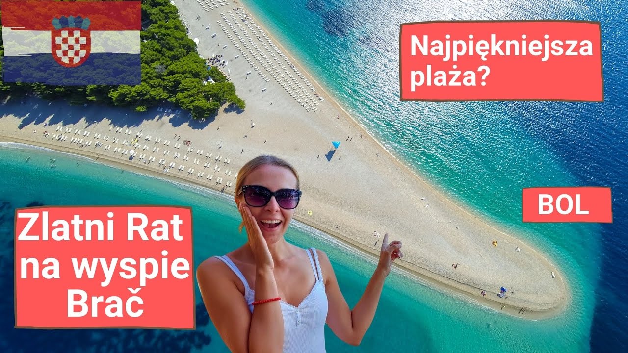 Wyspa Brac i plaża Zlatni Rat - najpiękniejsza plaża w Chorwacji? Rejs statkiem Omiš - Bol