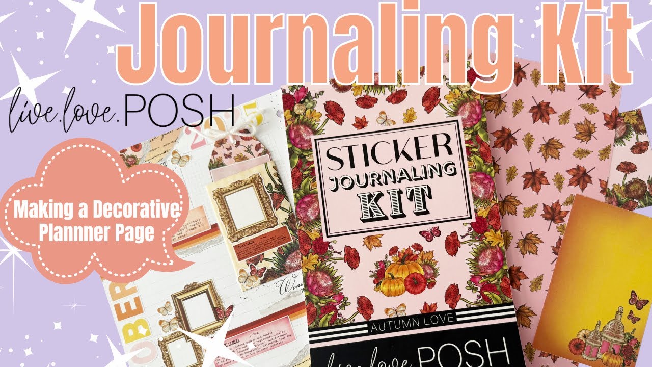 New Sticker Journaling Kit From Live Love Posh | Decorative Planner Page