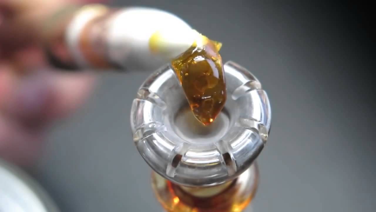 Dab Of a Grape Ape Shatter Clear Concentrate
