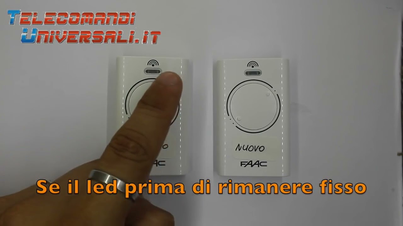 Come Programmare un Telecomando Faac XT2 433 868 SLH