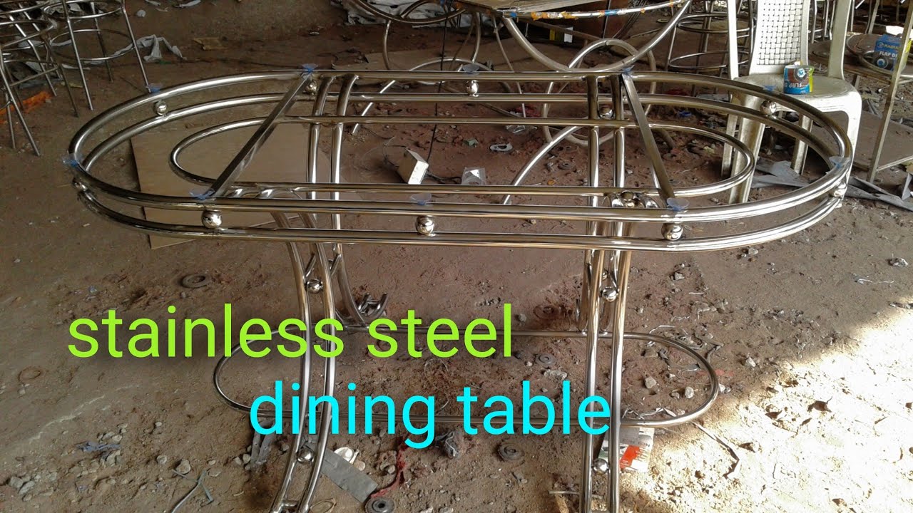 Stainless steel dining table design |how to make stainless steel dining table