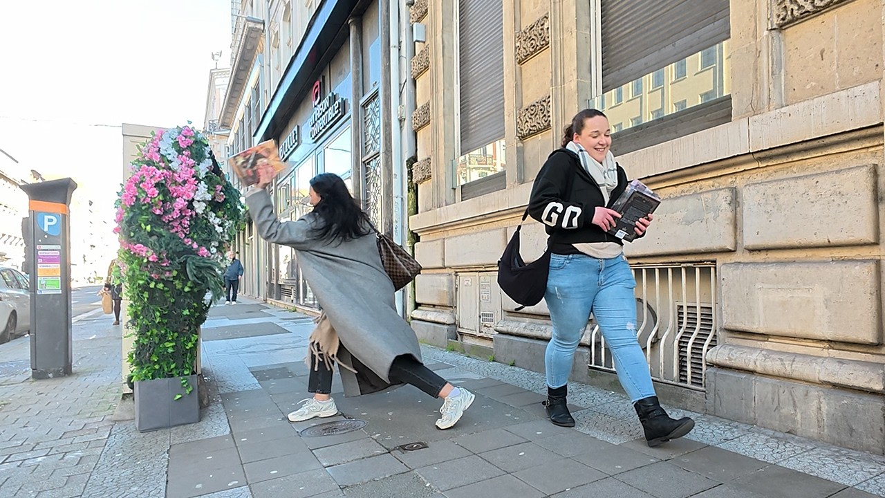 BUSHMAN PRANK – She Hit Me With a Book! 😂📚