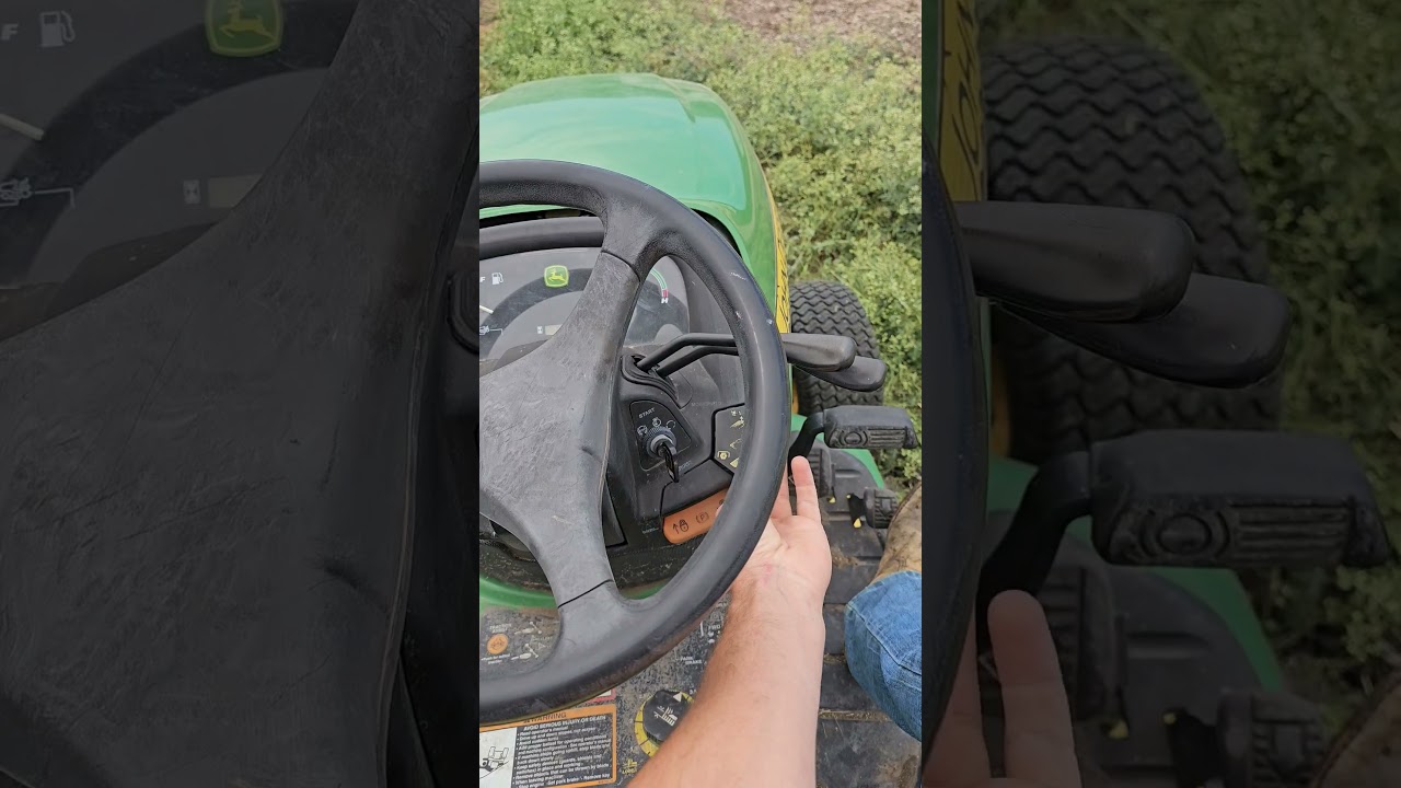 John deere x740 #mowing