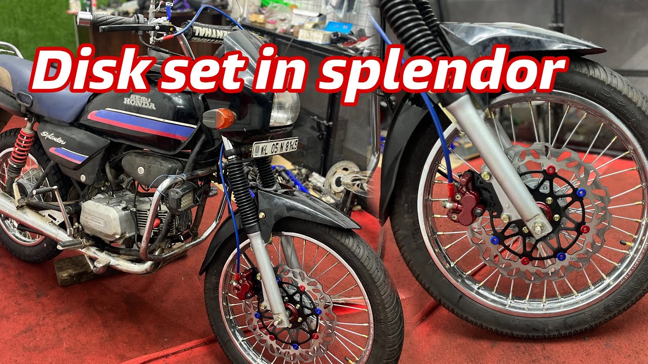 Disk set in splendor | Splendor modified Kerala 🔥 | hero honda splendor modified | hero honda