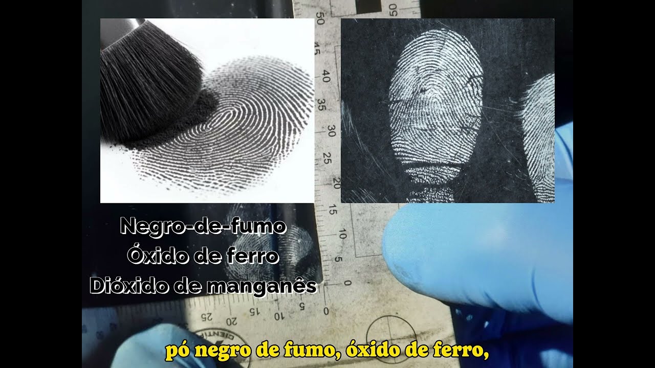 Papiloscopia Forense  - Revela&ccedil;&atilde;o de impress&otilde;es digitais (T&eacute;cnica do p&oacute;)