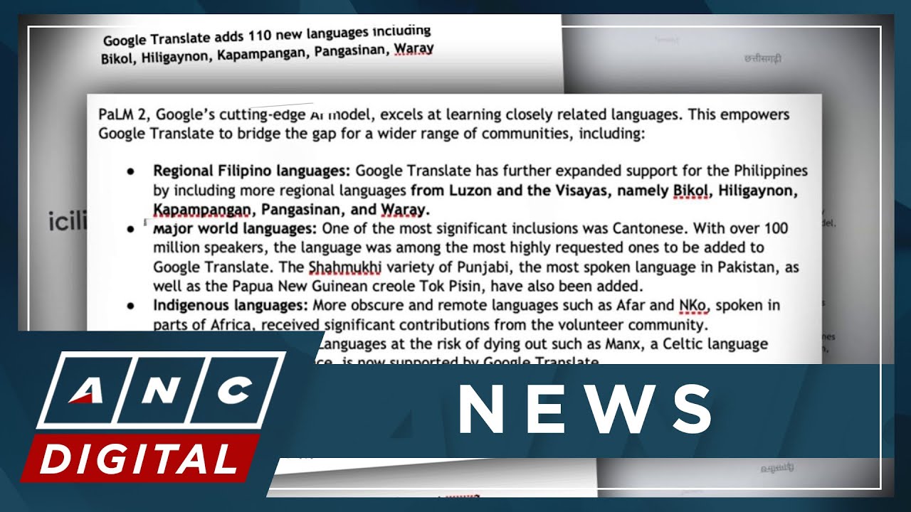 Google Translate adds Waray, Bikol, Hiligaynon, 2 other PH languages | ANC