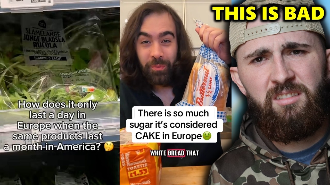 European Food vs American Slop... *please send help*