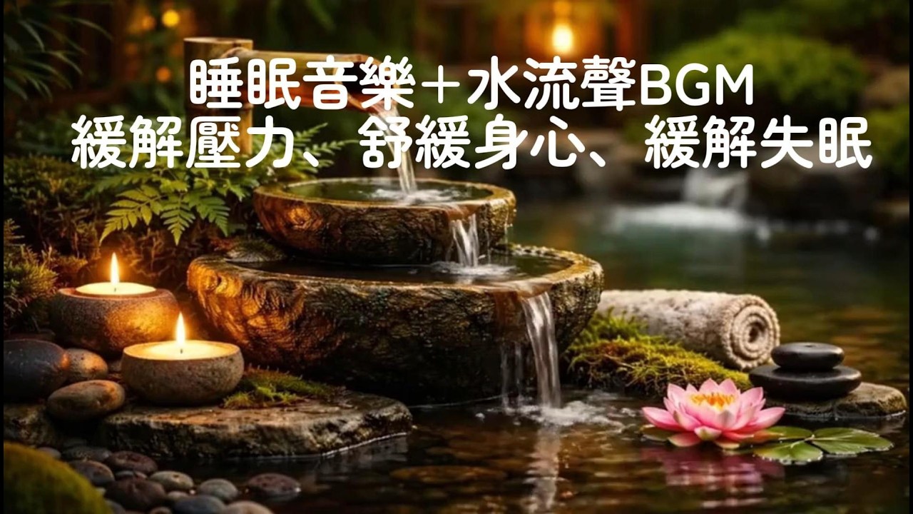 無廣告｜5分鐘快速入睡 😴 治癒水聲環境音樂 Fall asleep in 5 minutes 😴 Soothing water sound ambient music