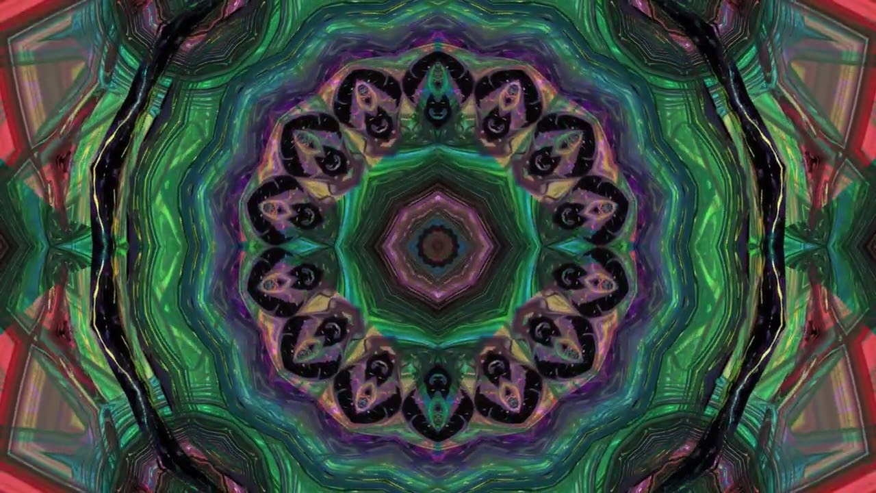 Colorful Kaleidoscope Animation TV Screensaver #83