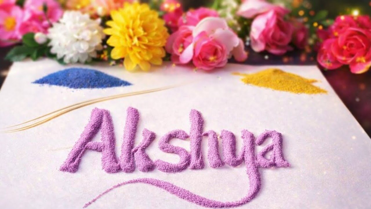 🔴 LIVE Sand Art Name Writing | Beautiful Rangoli Art 