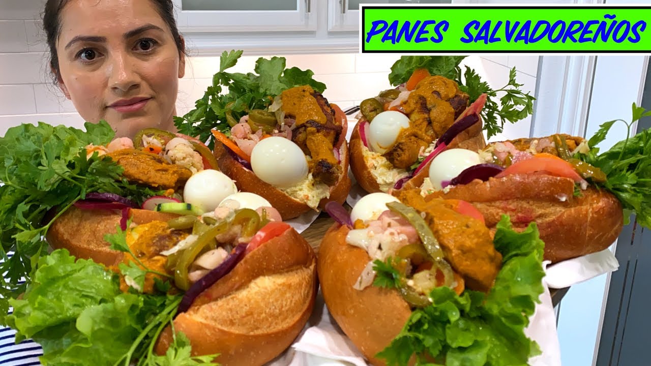 WOW! 😍😋 Panes con pollo salvadoreños
