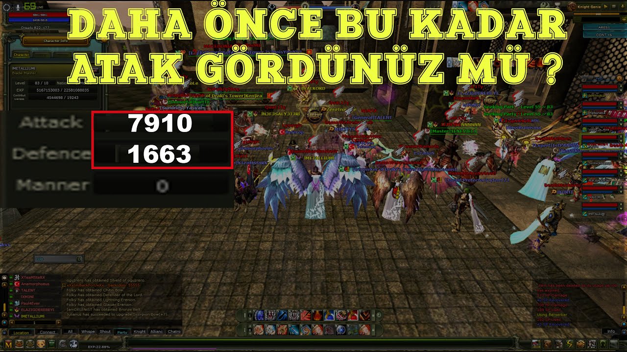 METALLİUM İTEMLERİ FULL +10 OLAN B&Ouml;YLE BİR WARRİORA SAHİP OLMAK İSTER MİYDİN? Knight Online