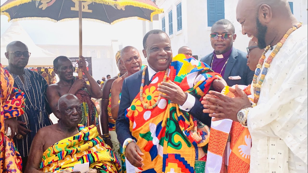 Jules Aniambossou, France Ambassador to Ghana, Receives Ghanaian Name From The King of Cape Coast